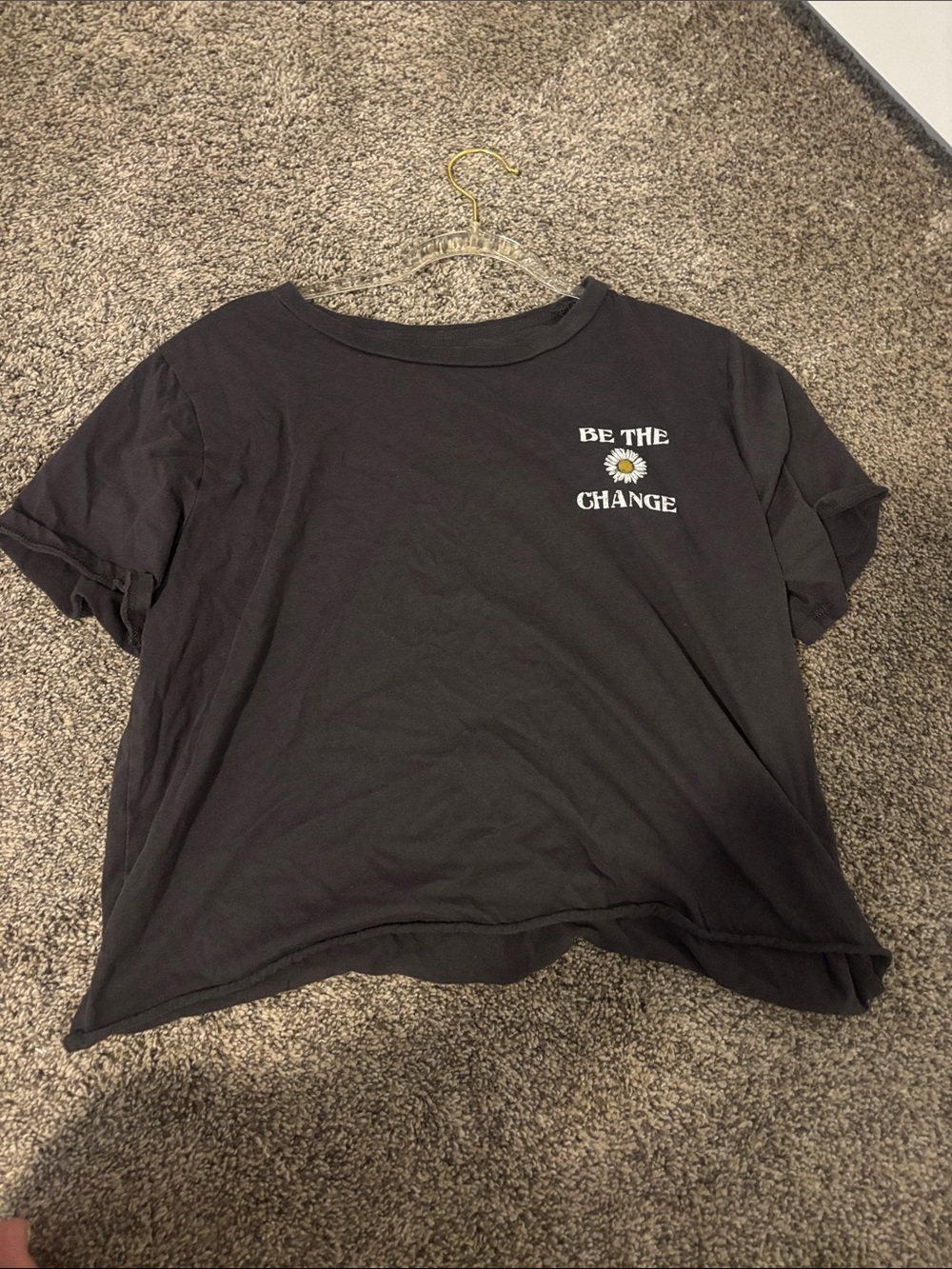 Be The Change Cropped Shirt